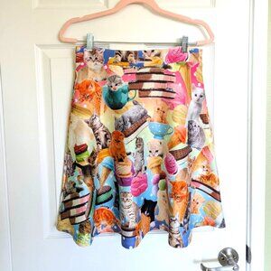 Cats & Ice Cream Skater Skirt